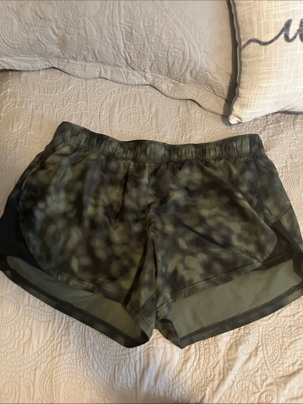 Athletic Works Olive Camo Performance Shorts